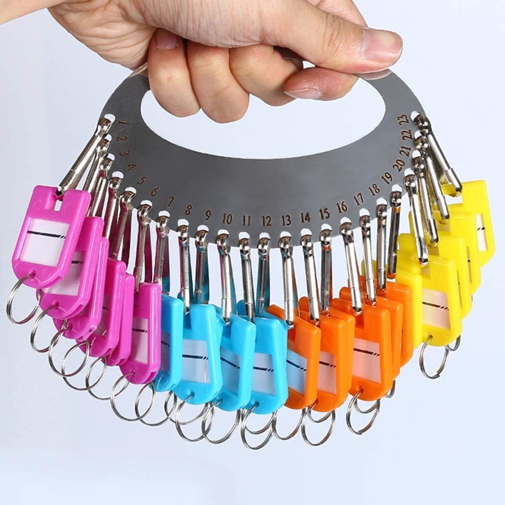 Caja fuerte de acero inoxidable resistente con cerradura de combinación, caja de almacenamiento segura para el hogar y la oficina, incluye llaveros gruesos y etiquetas de plástico, color negro