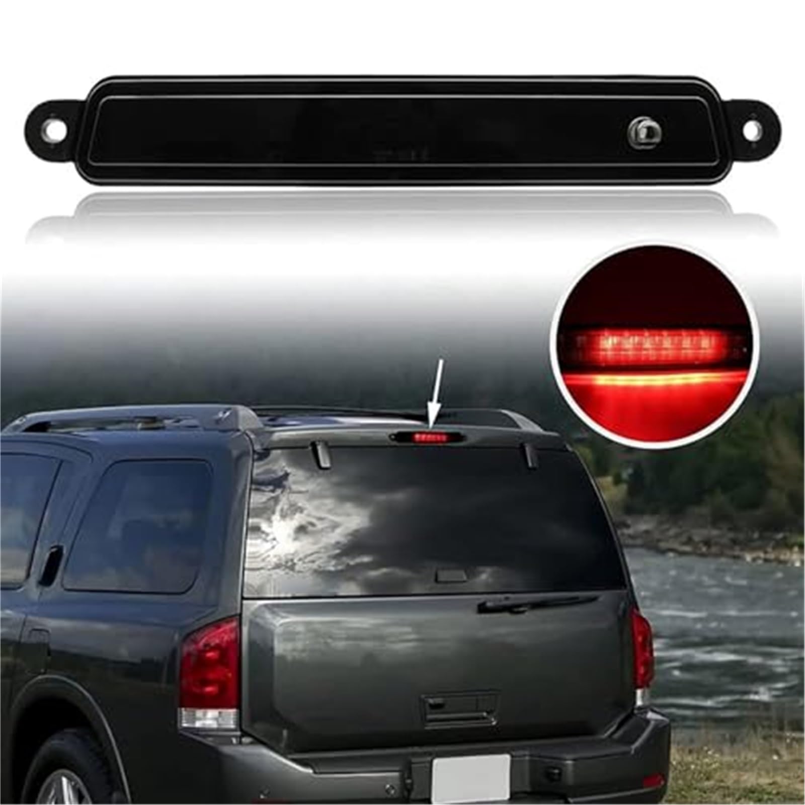 Tercera luz de freno, para NISSAN, for Armada 2005-2015