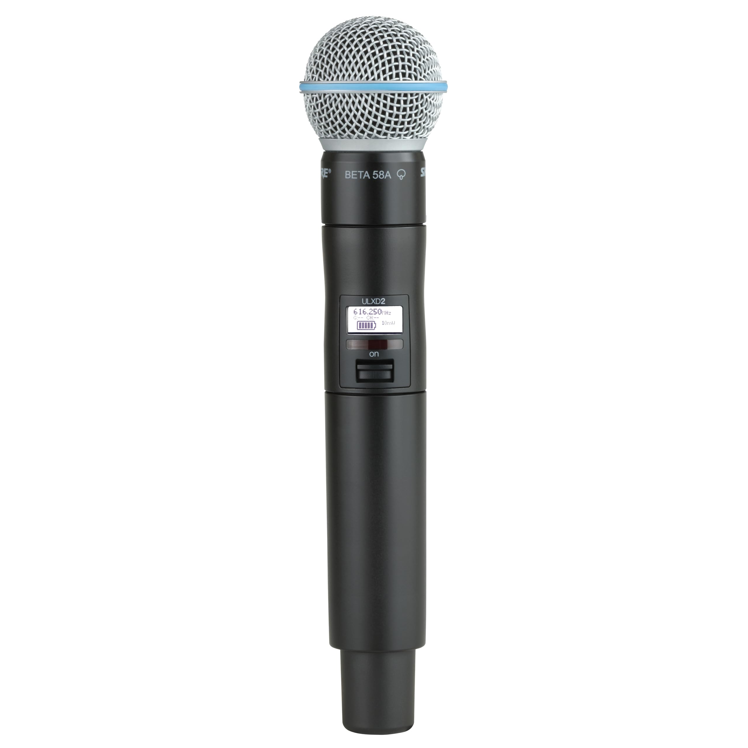 Shure ULXD2/B58 Handheld Transmitter with Beta58A Mic Capsule – for ULX-D Digital Wireless Systems, Receiver Sold Separately