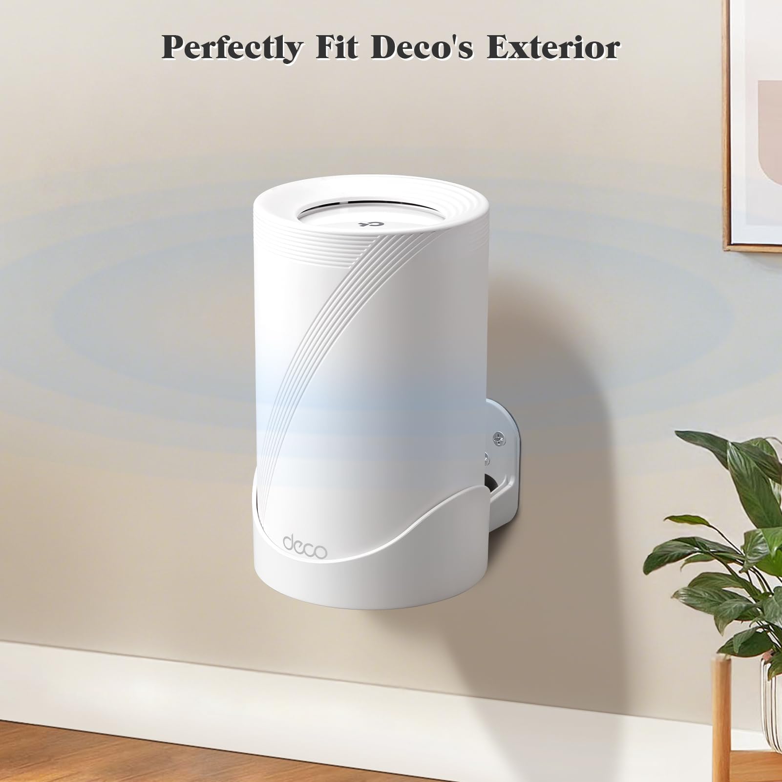Soporte de pared para TP-Link Deco BE63/BE65 Pro/BE67/BE68/BE10000/BE11000/BE14000 (paquete de 1)