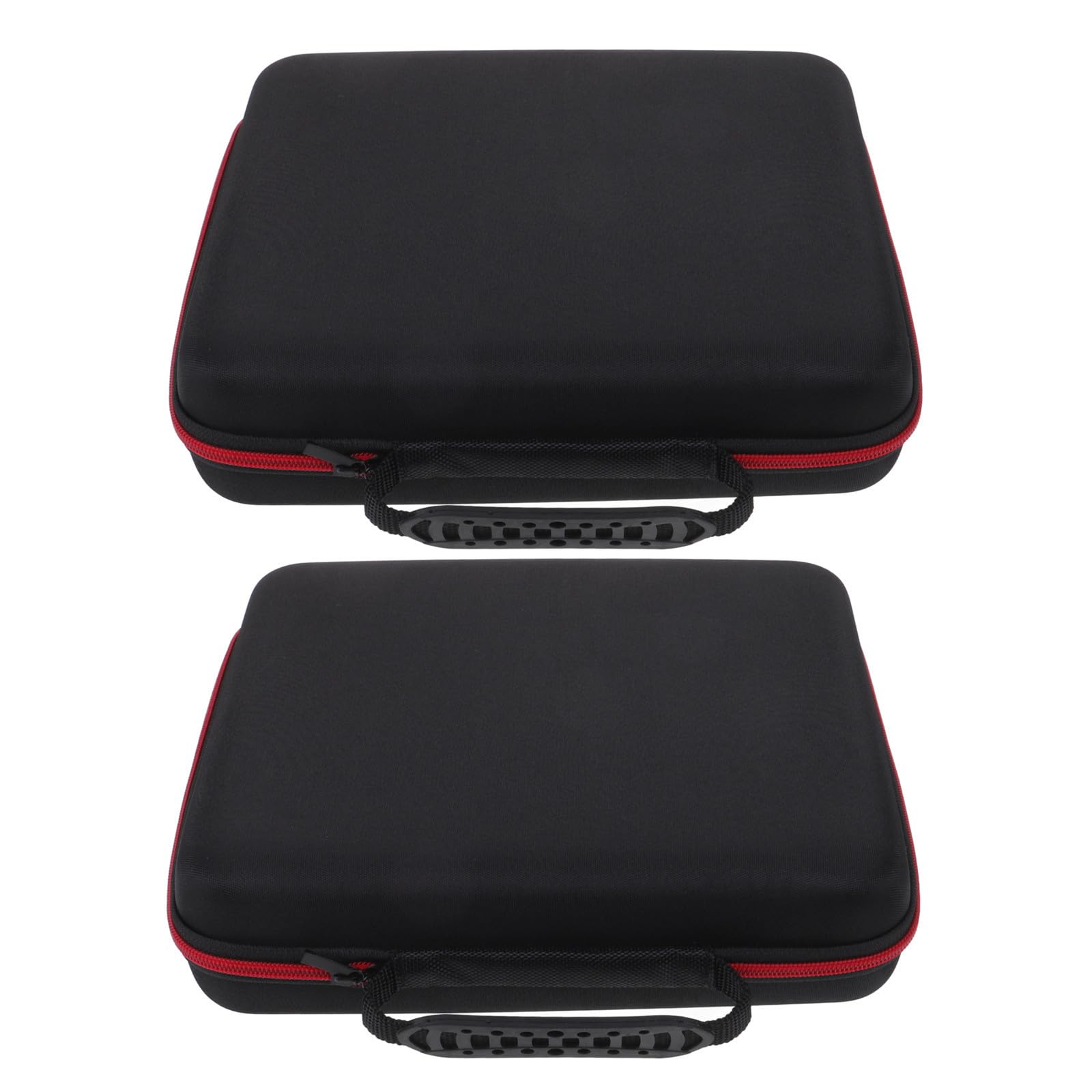 2 Piezas Estuche para Micrófono Inalámbrico 4 Compartimentos Negro
