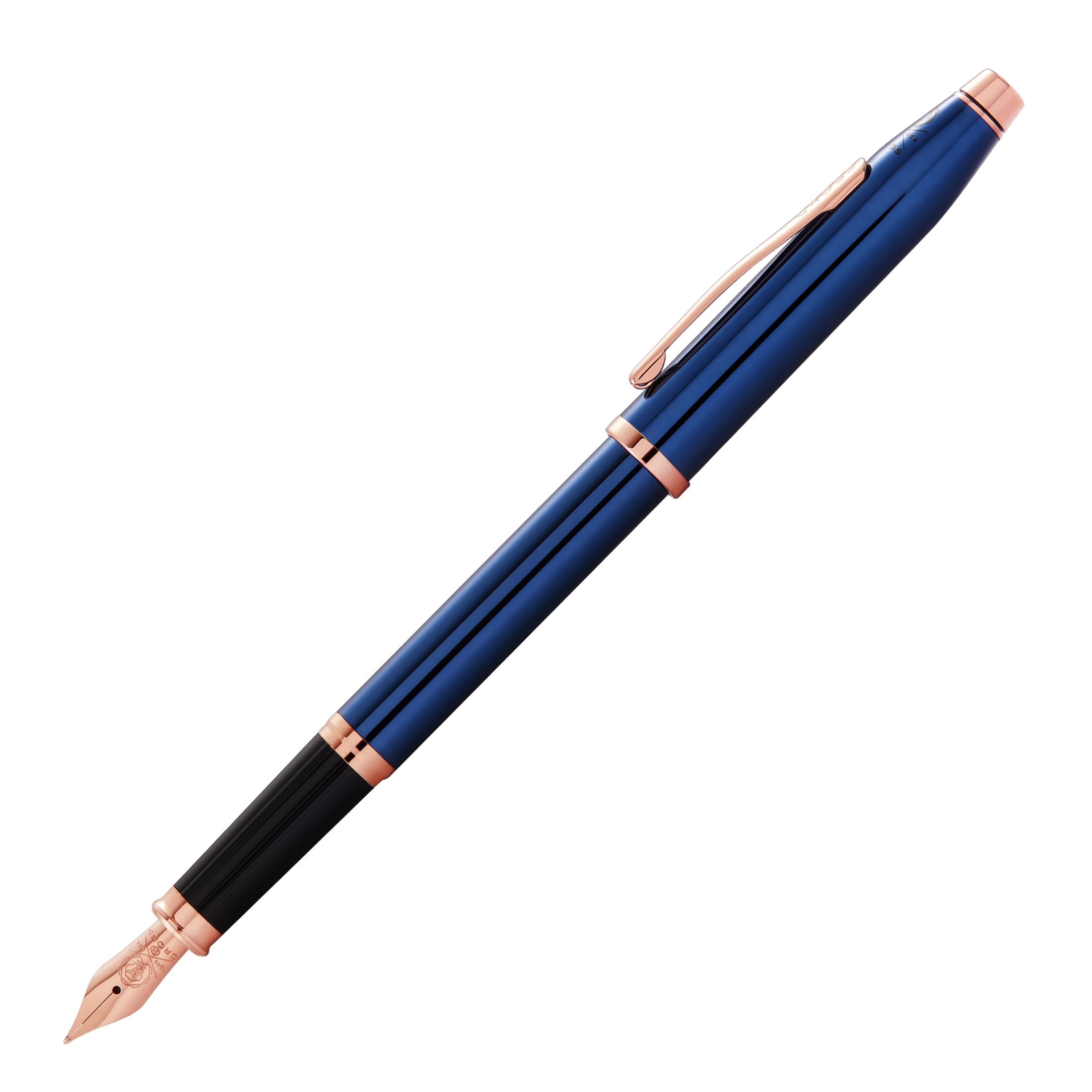 CROSS Century II Translucent Cobalt Blue Lacquer - Medium Nib Fountain Pen