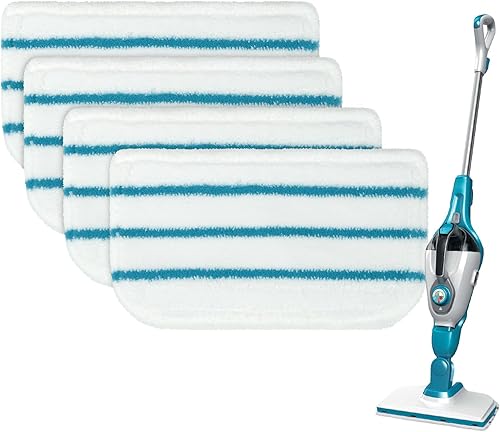 Miniatura 9 de Paquete de 8 almohadillas de repuesto para trapeador de vapor compatibles con trapeador de vapor Black+Decker SM1600, SM1610, SM1620, HSM13E1,