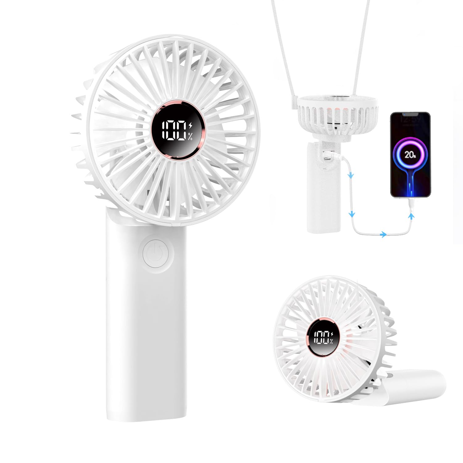 Amazon | 携帯扇風機 MFEESYOB 2025年最新型 ハンディファン【6段階