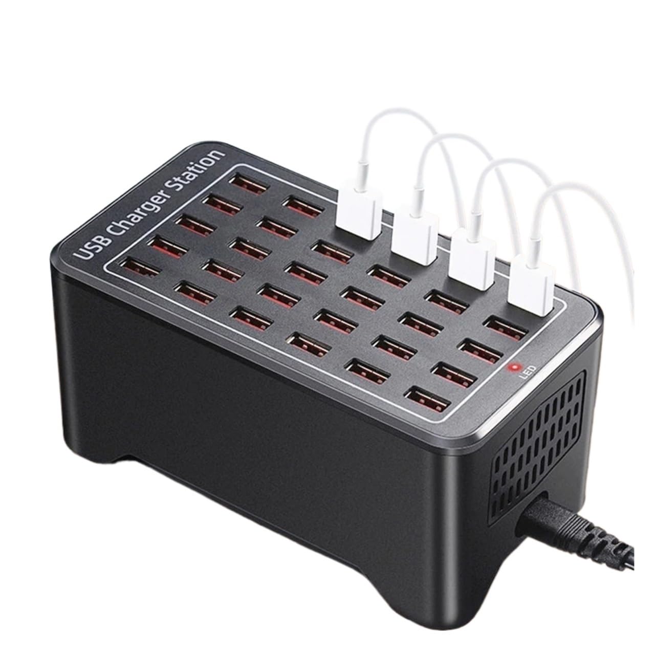 Stacja ładująca USB 10 15 20 25 30 Wieloportowa stacjonarna ładowarka USB do zasilacza telefonu i tabletu(25 Port USB(150w))