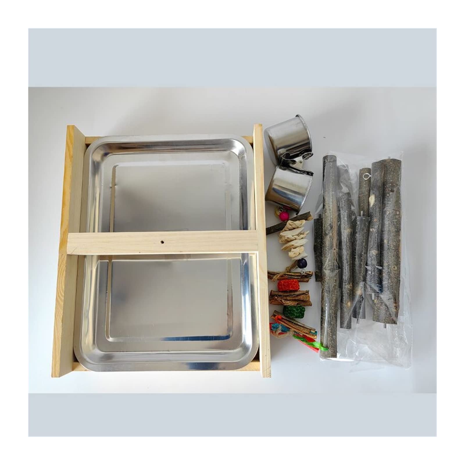 Puesto de pájaros Parrot xuanfeng Peony Bird Soporte de Entrenamiento Escritorio liberación Poste Viento Interactivo for roer y Escalar Suministros Juguetes