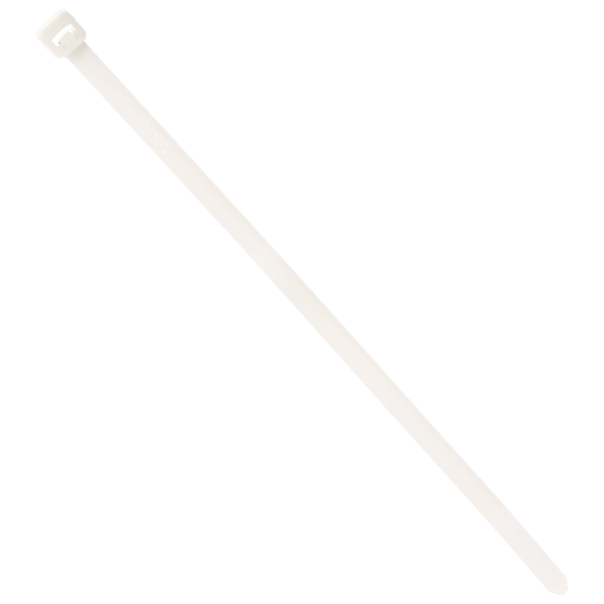 Panduit PRT1S-C Pan-Ty Releasable Cable Tie, Nylon 6.6, Standard Cross Section, Plenum-Rated, Curved Tip, 50lbs Min Tensile Strength, 1