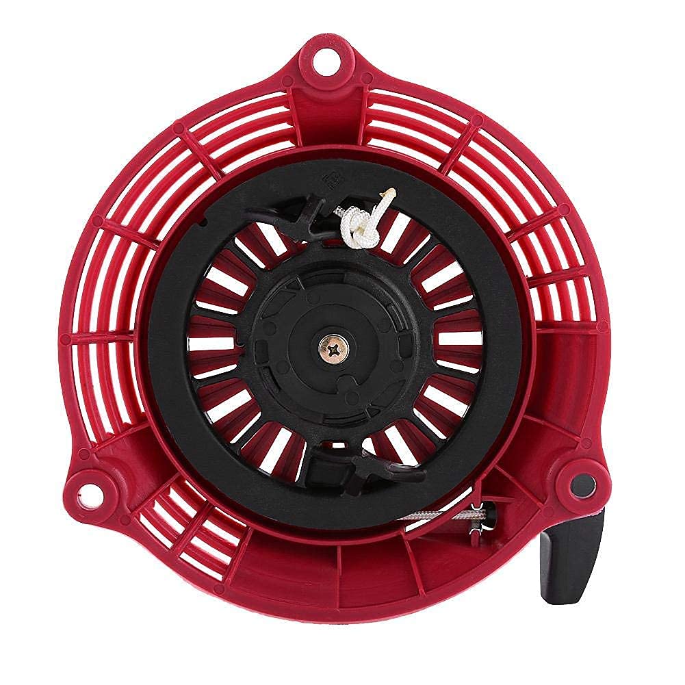 Starter-Set mit Rückholstarter, Rot, Set für Rückstellstarter, Generatoren, Montagegriff für Rasenmäher mit Rückstellmotor