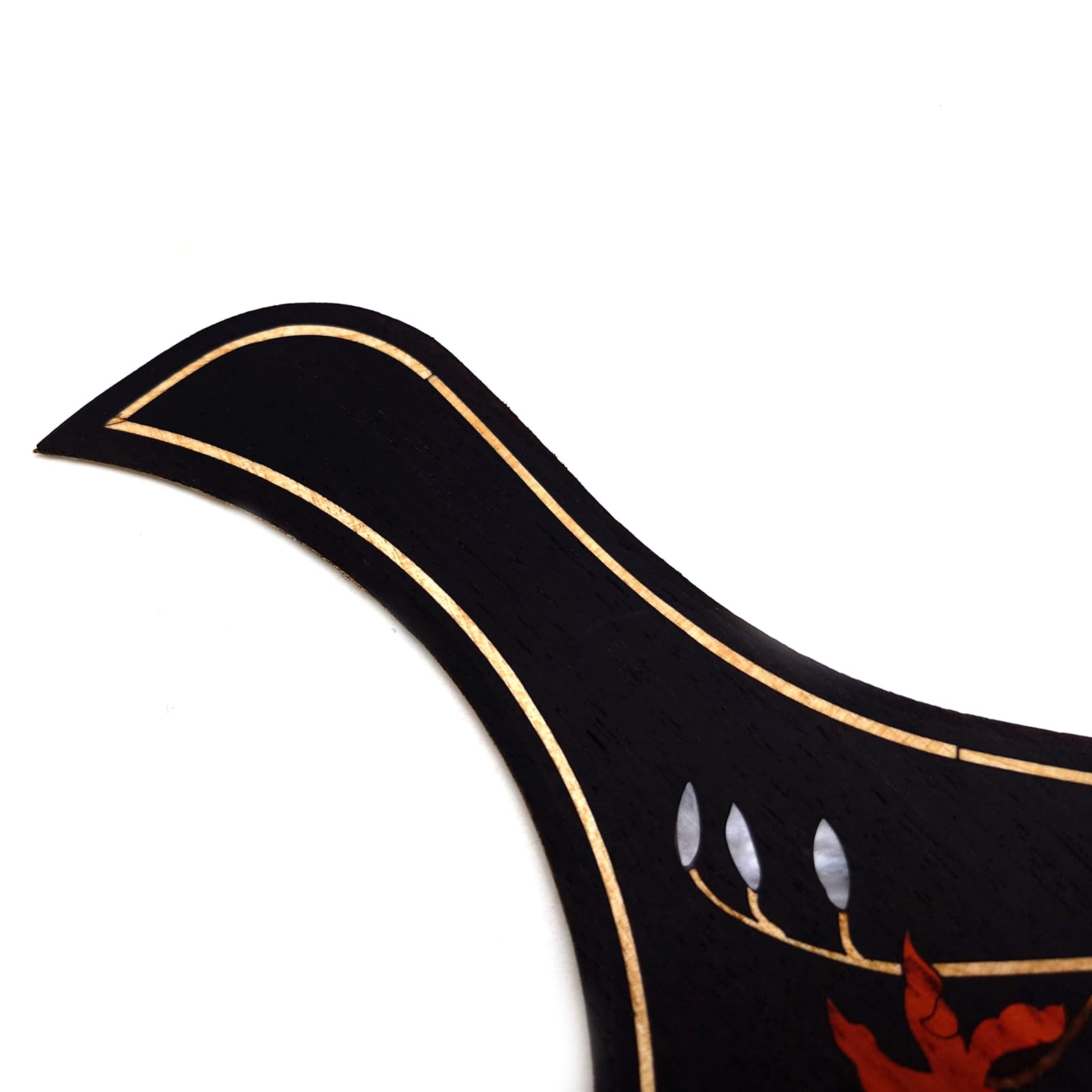 Guitar Pick Guard, Battipenna in abalone in palissandro autoadesivo for Chitarre acustiche folk D-45 Taylor(34)