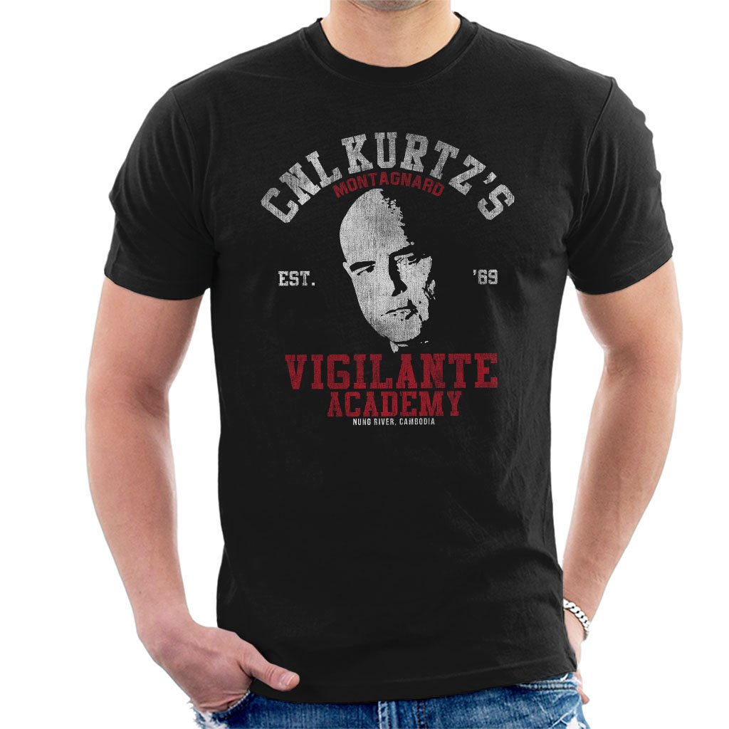 Cloud City 7 Men's Black Colonel Kurtz Vigilante Academy Apocalypse Now T-Shirt