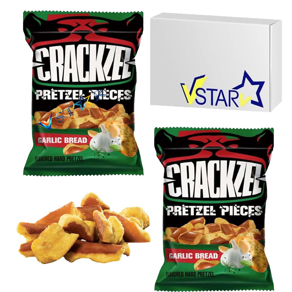 2 X Crackzel Garlic Bread Pretzels 85g