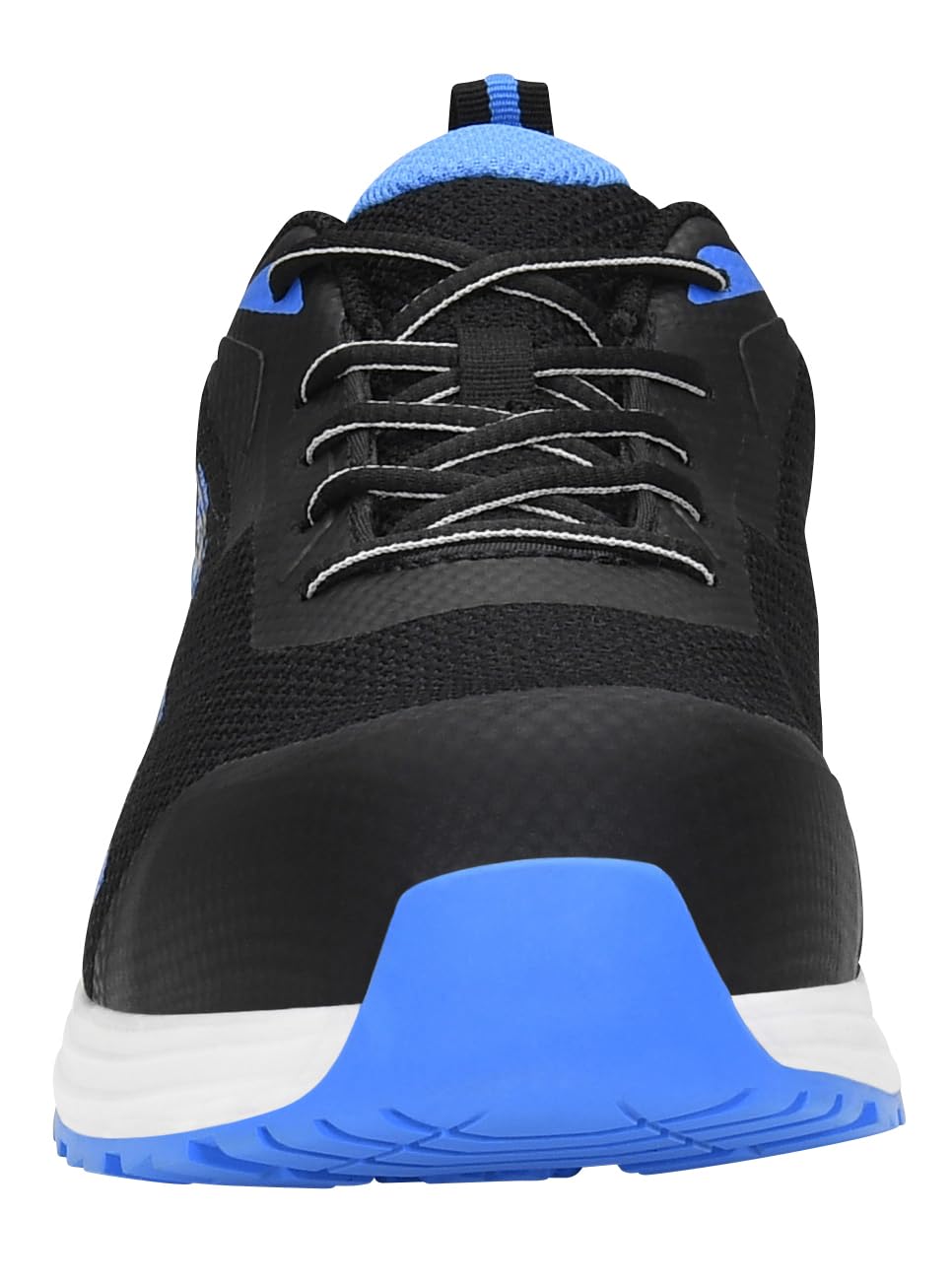 ELTEN BATIS Black-Blue Low ESD S1P - Zapatos de seguridad para hombre y mujer, textil, puntera de plástico (más ligero que la puntera de acero), ligeros, deportivos, negro/azul