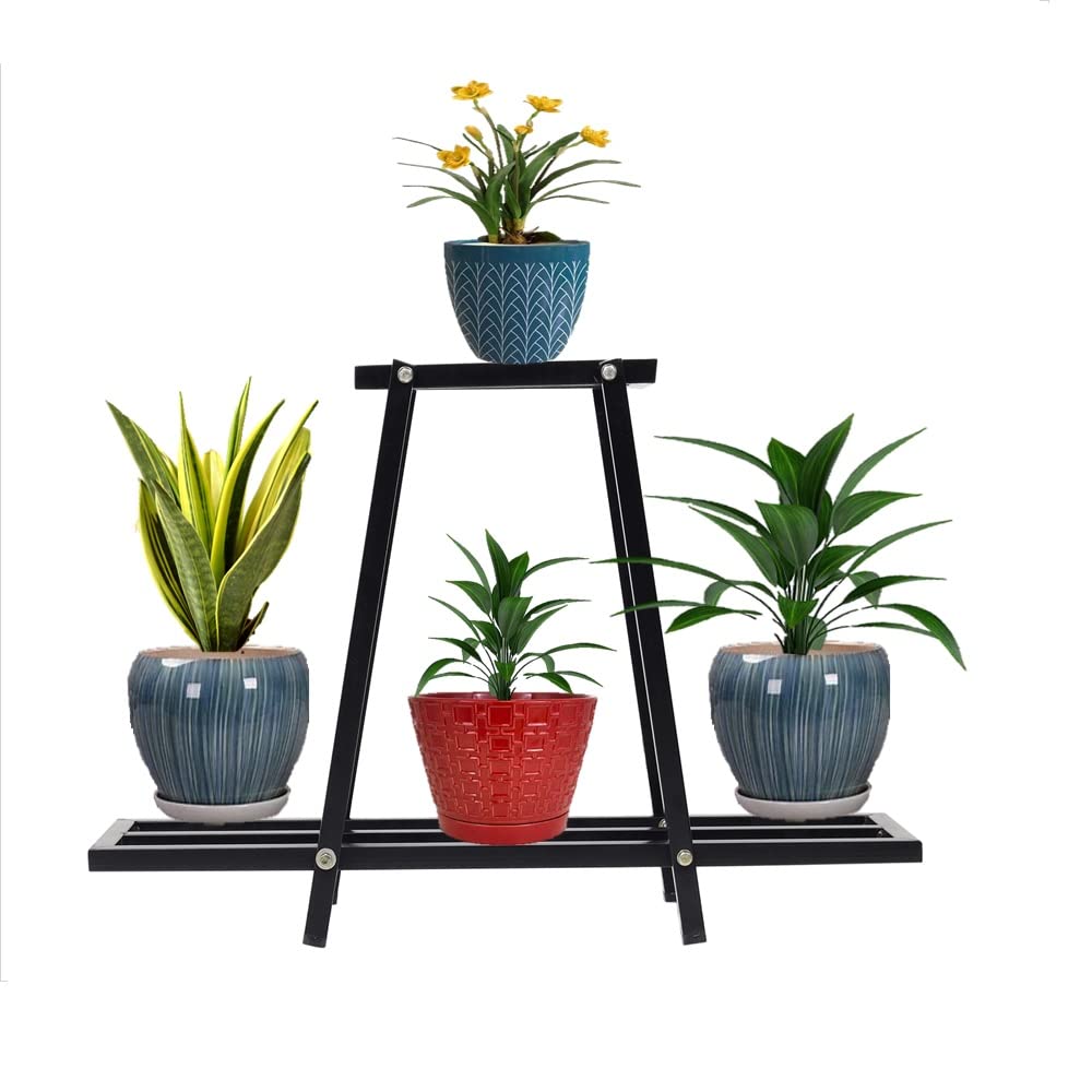 Brindavana engineers "creats admiring products" Multiple tires Plants and Pots Stand, Indoor Shelf Holder Rack, Gardening Stand,Indoor Outdoor (VERTICAL 2 TIRE, Black) (B09T3L726Z) Amazon Price History, Amazon Price Tracker