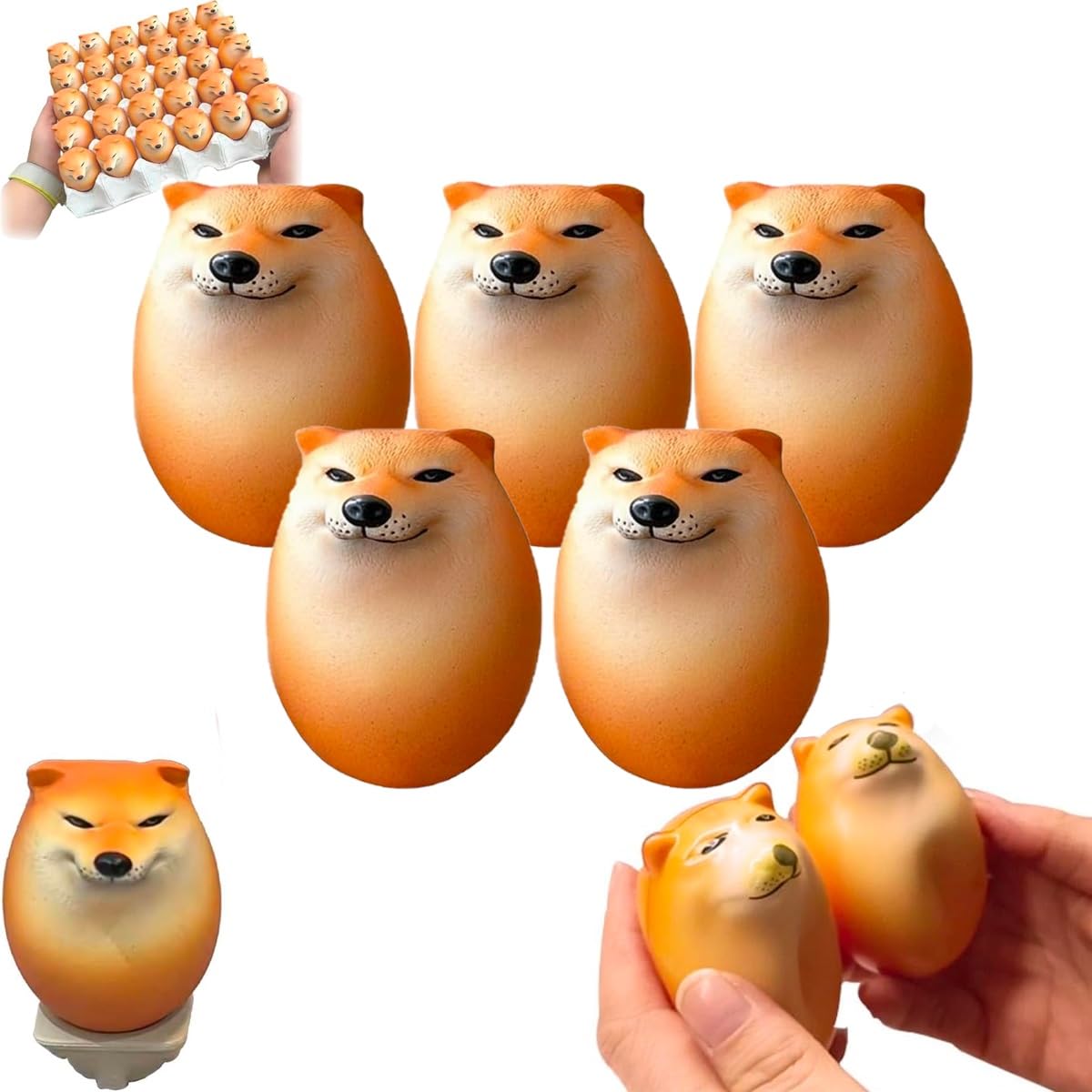 Amazon.co.jp: Liangchaochen シバコ しばこエッグ 面白い犬の