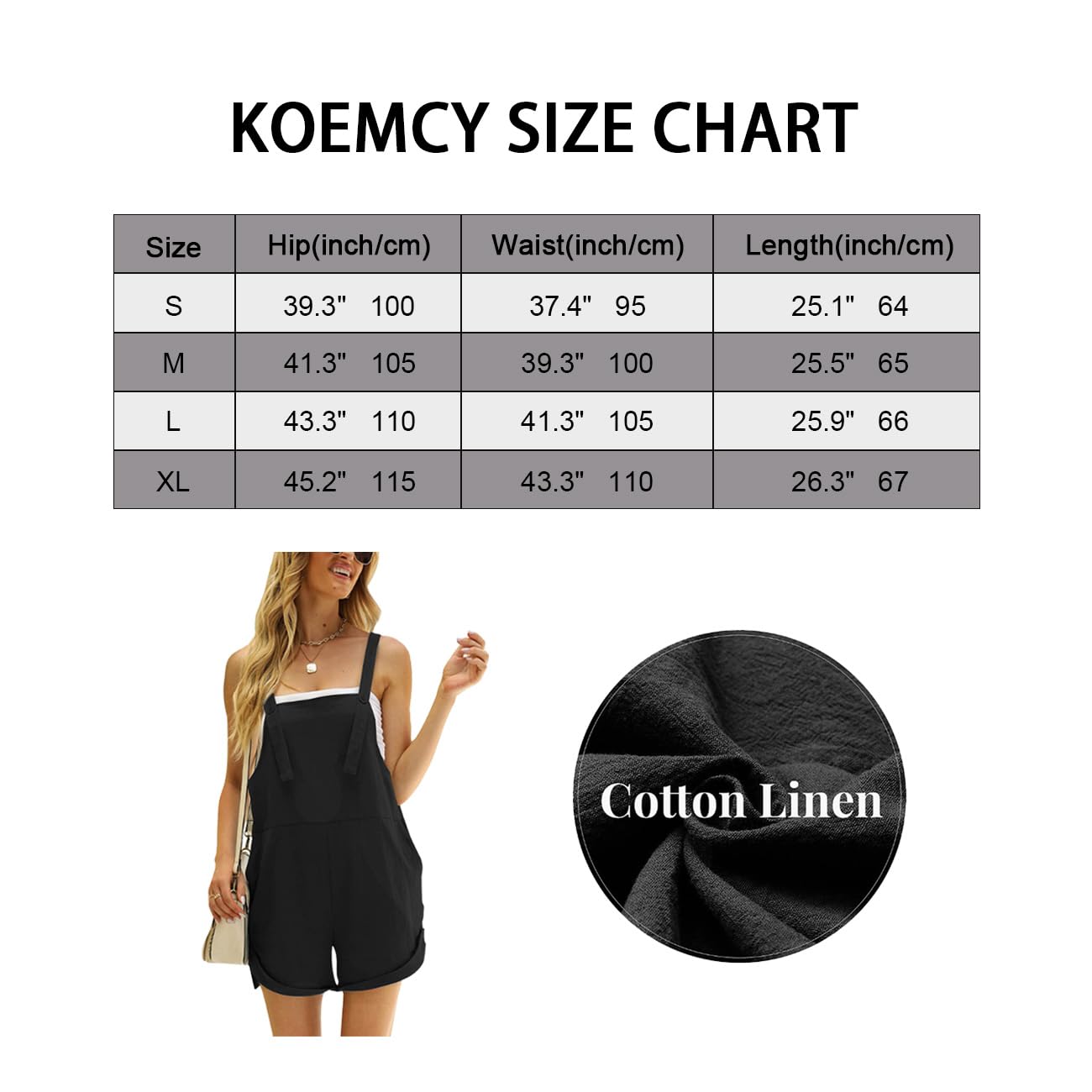 Salopette da Donna Ampia Estiva Tuta Corta Senza Maniche Overall Jumpsuit con Tasche Pantaloncini Copricostumi Estivi Mare