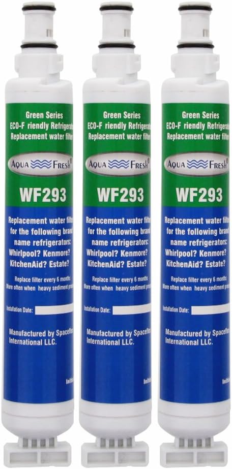 Aqua Fresh 4396701 Refrigerator Water Filter Replacement Compatible with 4396701 Replacement for 9915, EDR6D1, RWF2000A, LC200V, RWF1021, Filter 6, WFL200, 4396702, EFF-6001A (3 Pack)