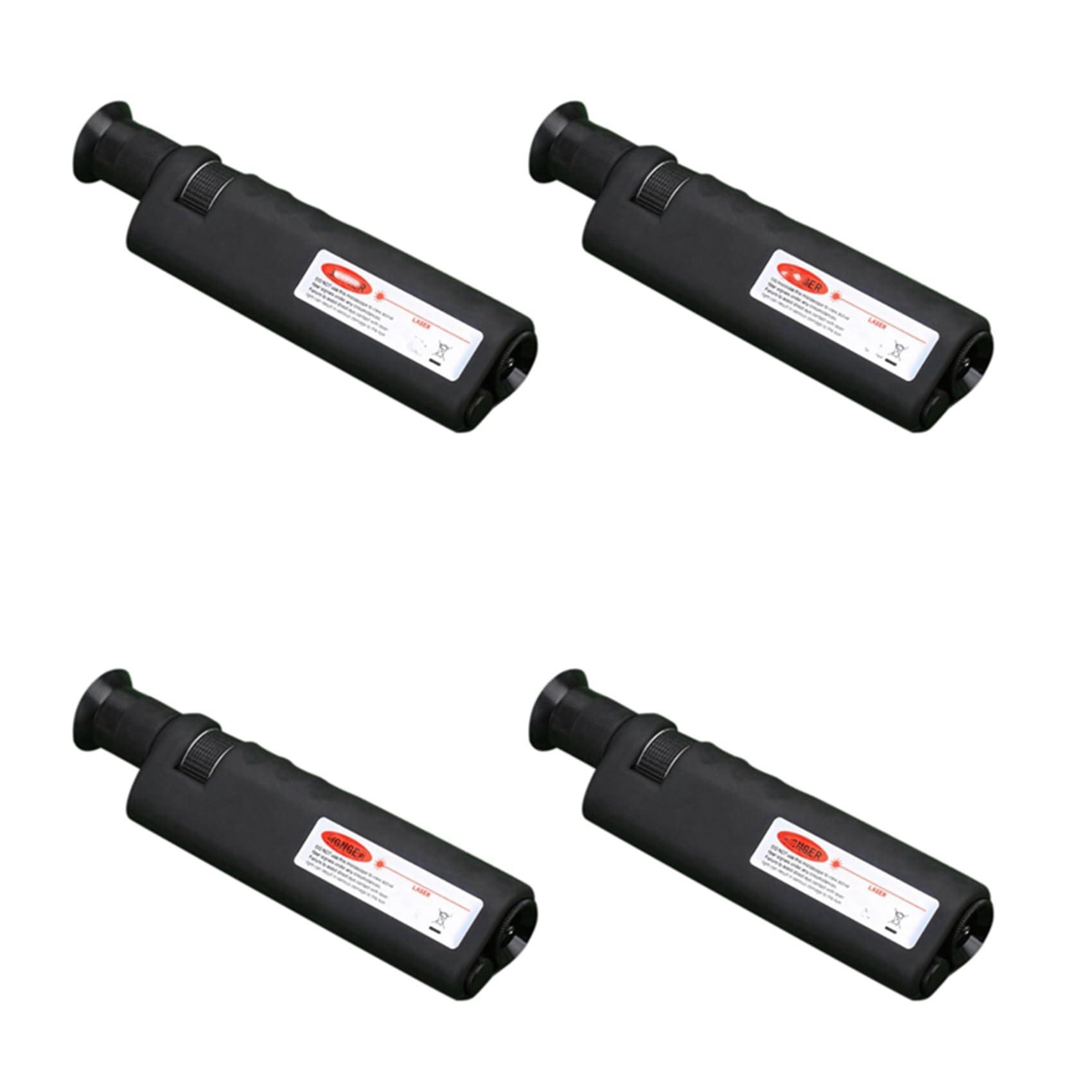 4 Piezas Microscopio de Inspección de Fibra óptica de Aumento 400X con Adaptador Universal SC FC LC E2000 para Limpieza de Fibra