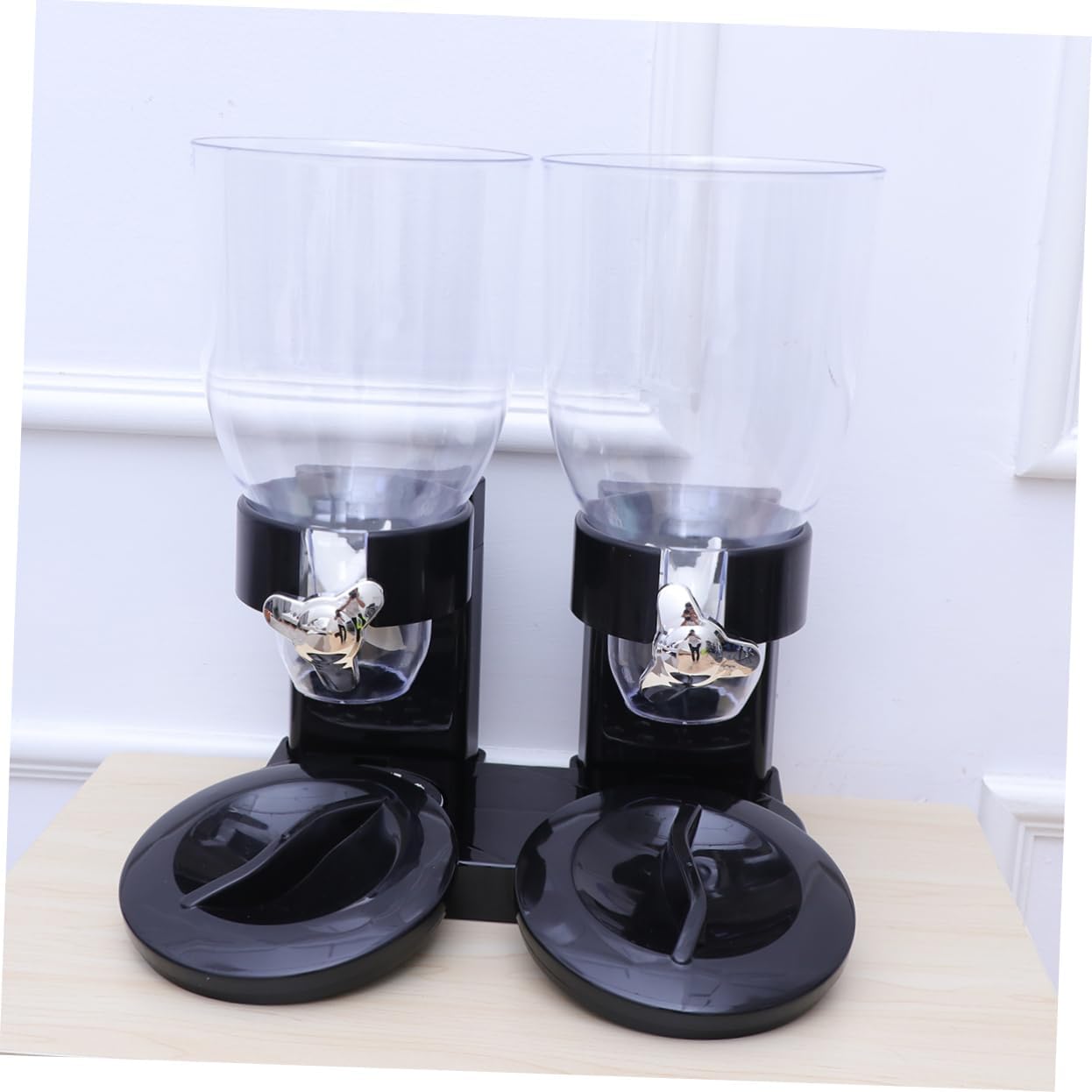 Cabilock Storage Canister Double Cereal Dispenser Oatmeal Dispenser Kitchen Organizer Prevents Waste Sanitary
