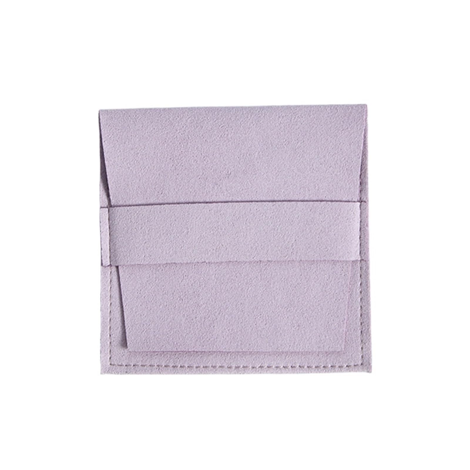Cidegoo 5Pcs 8x8cm Microfiber Velvet Jewelry Pouches for Necklace Gift Bags