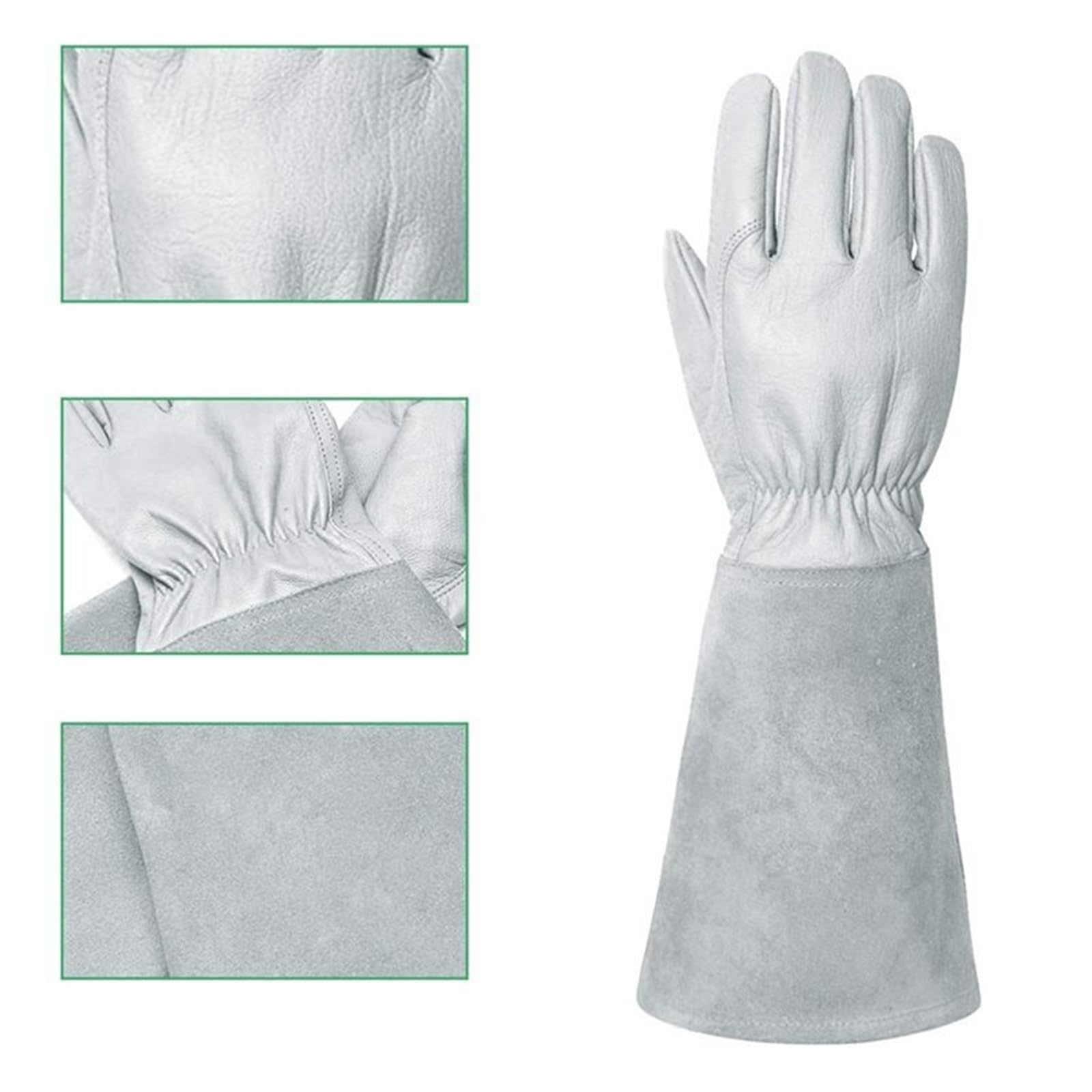 1 paire de gants jardinage en cuir pour Homme et Femme