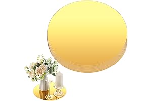 12 Pcs Acrylic Round Mirrors Centerpieces for Tables