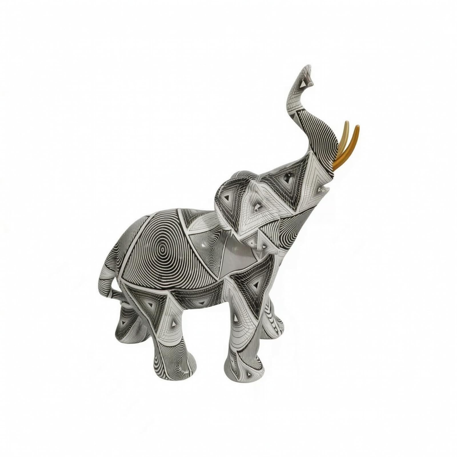 Figura con Líneas Geométricas Abstracto | Geométrico, coración, para Estantería, Oficina, Recibidor,