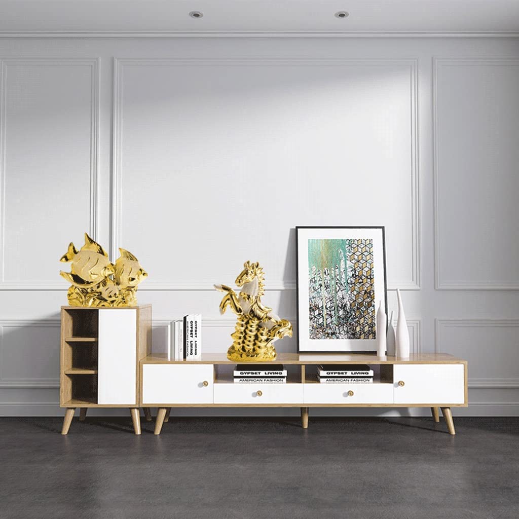Habiba estatuas Estatua de Animal Dorado, Adorno de Escritorio, Muebles para el hogar, Escultura Elegante de Lujo a la Moda, figurita de Arte Creativo Único