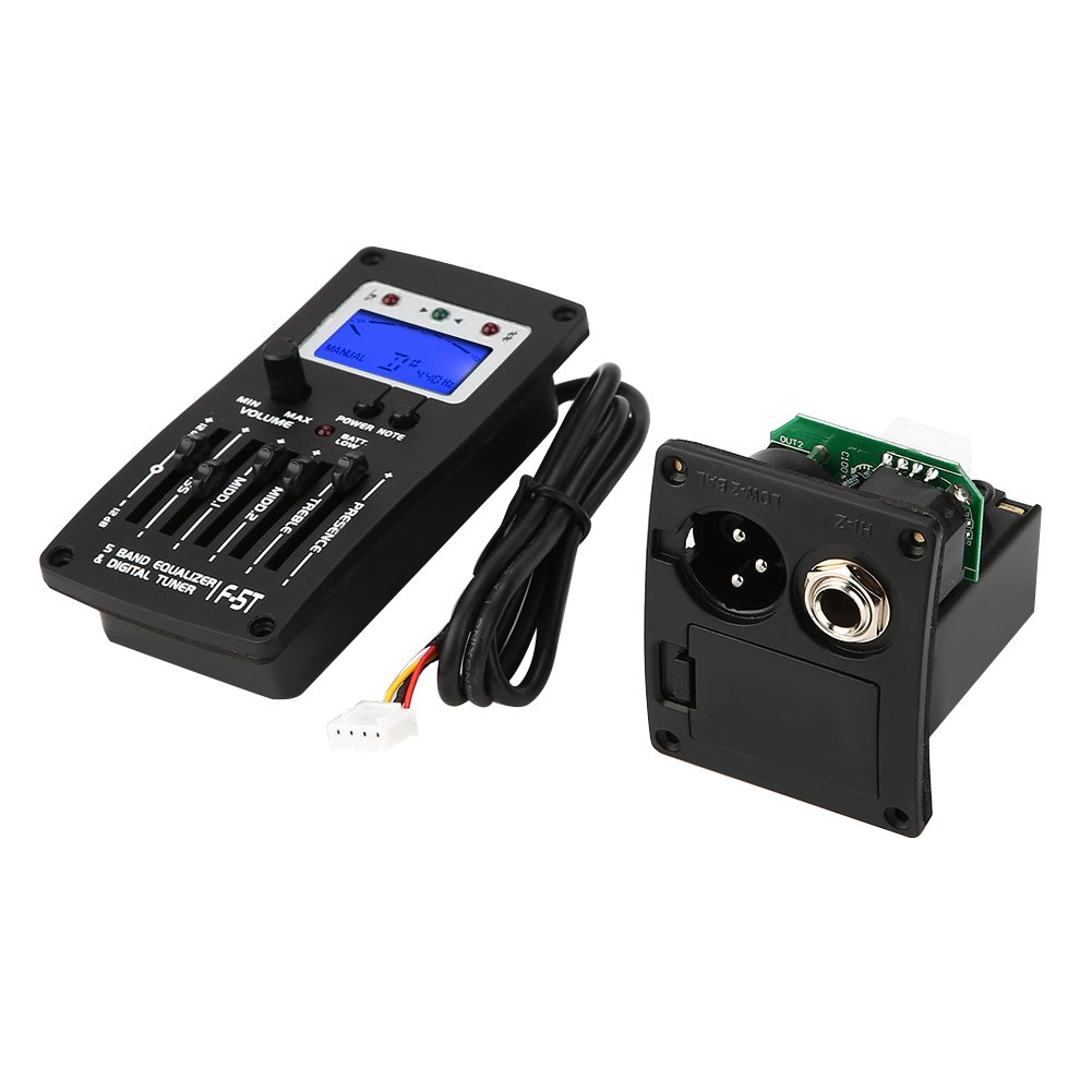F-5T 5Band Equalizer Digital Tuner Pickup para guitarra clásica acústica eléctrica