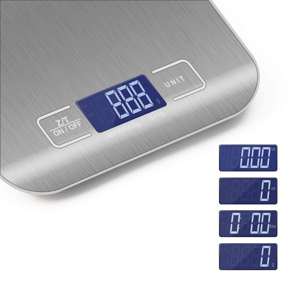 Balance de cuisine en acier inoxydable - Balance électronique pour aliments