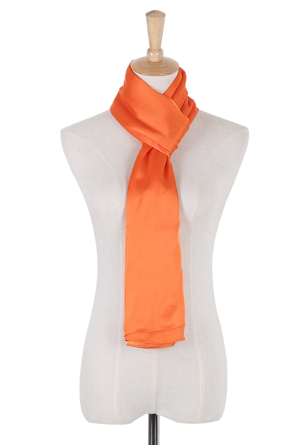 Lightweight scarves， Mulberry Silk Scarf Solid Color Long Scarf Shawl Stole Wrap for Women, 14 Colors Available
