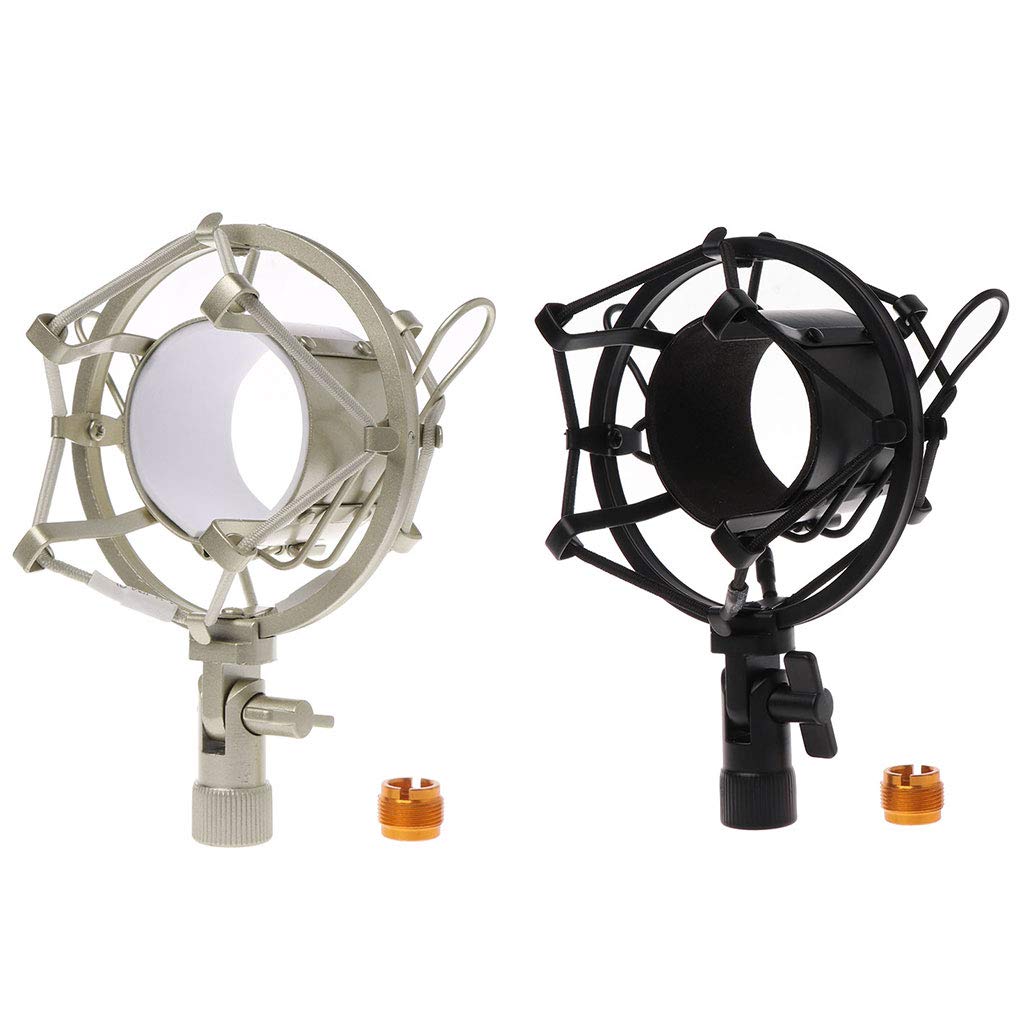 MLWSKERTY 50mm Microphone Shock Mount for 48mm-54mm Diameter Condenser Mic