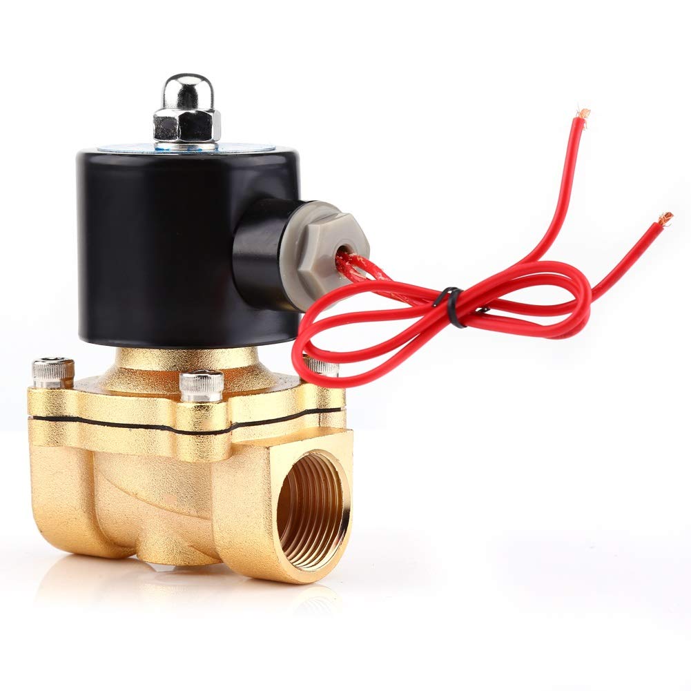Elettrovalvola - NC Elettrovalvola 220V AC 3/4" NC elettrico Elettrovalvola zinco Corpo in lega for Acqua Olio Aria Gas