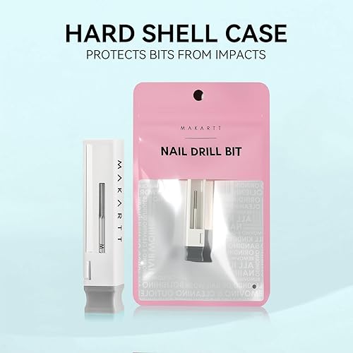 Miniatura 8 de Makartt Broca de uñas para cutículas, broca de carburo de tungsteno de seguridad, removedor de cutículas, limpiador de uñas, piel muerta, prepara