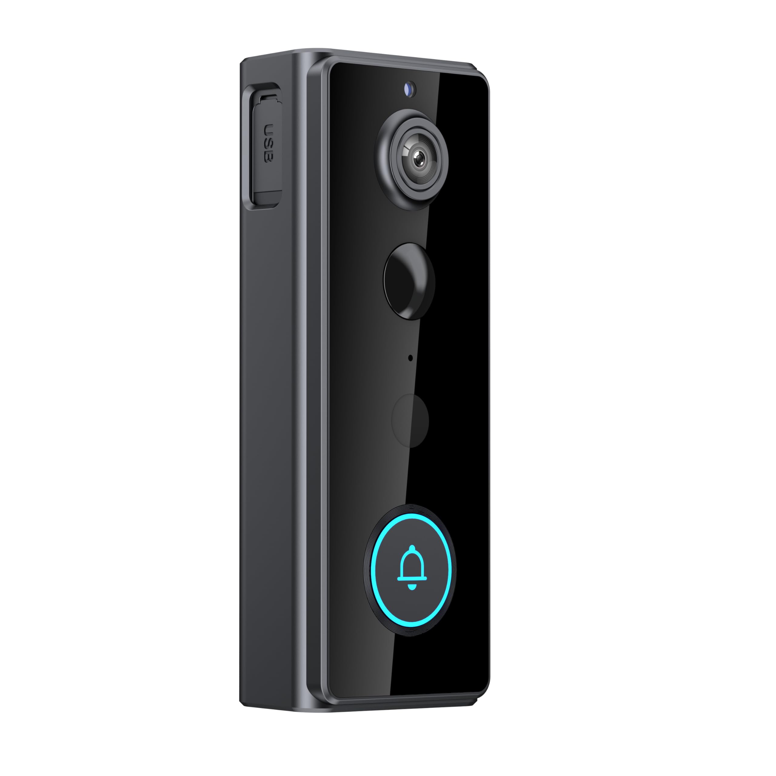 KinZon Sonnette Vidéo Extérieure avec Carillon sans Fil 2K, Caméra Grand Angle, Batterie Autonomie 3 à 5 Mois, Détection IA + PIR, Vision Nocturne, Audio Bidirectionnel, IP65 Étanche, Wi-FI 2,4 GHz
