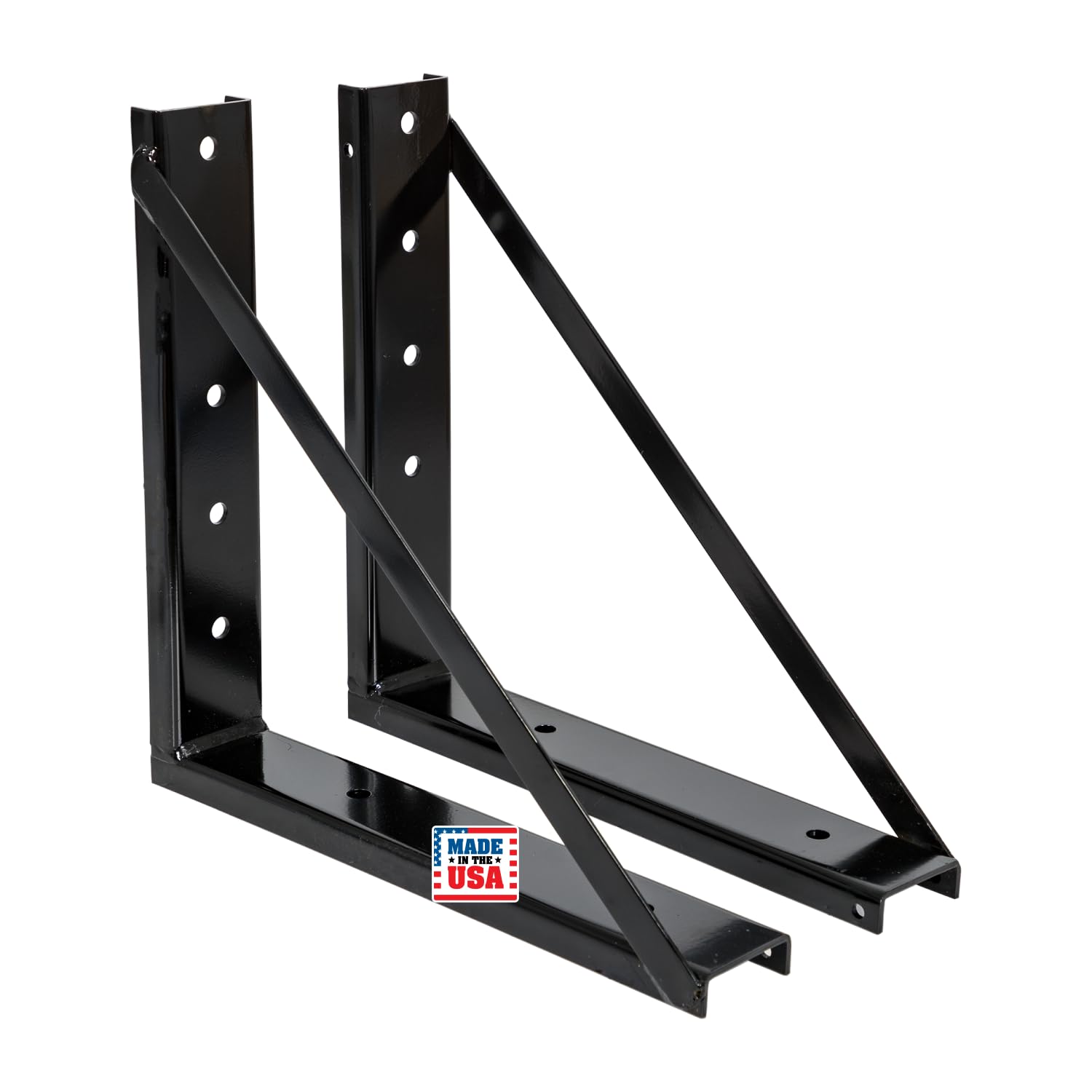 Buyers Products 1701006 Underbody Truck Box Brackets 18 x 18 In Black
