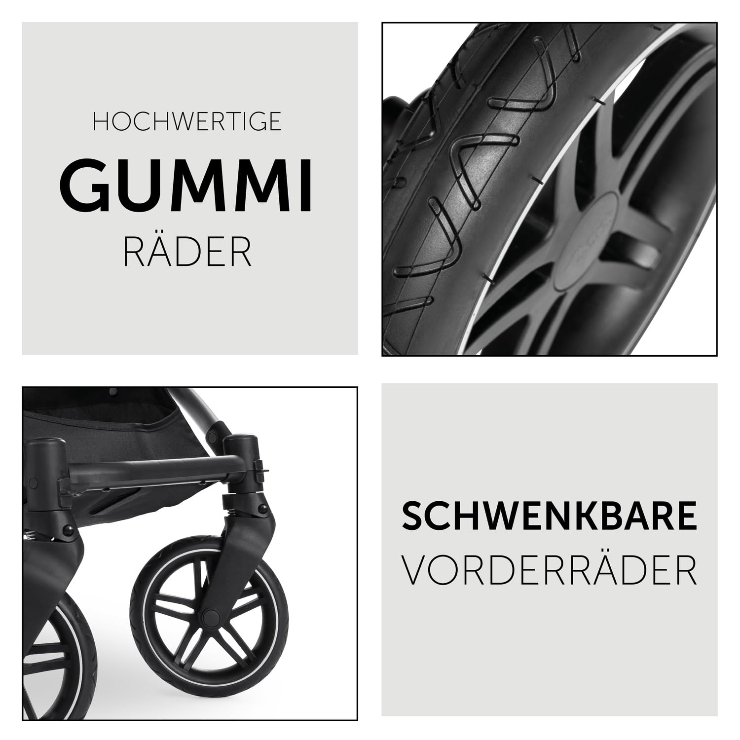 hauck 2 in 1 Kinderwagenset Vision X Set ab Geburt bis 22 kg mit Babywanne, wendbaren Sportsitz mit Beindecke und Liegefunktion, UPF 50+, Gummiräder, Getränkehalter, Zusammenklappbar (Melange Rose)