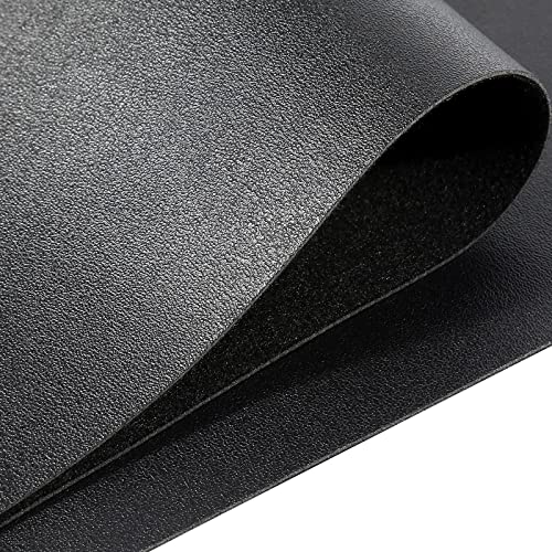 Premium 2 Yards Black Faux Leather Fabric - 1.2mm Thick PU Upholstery Vinyl for DIY Projects, Bags, Sofas, and Car Interiors 5 Premium 2 Yards Black Faux Leather Fabric - 1.2mm Thick PU Upholstery Vinyl for DIY Projects, Bags, Sofas, and Car Interiors - Image 4