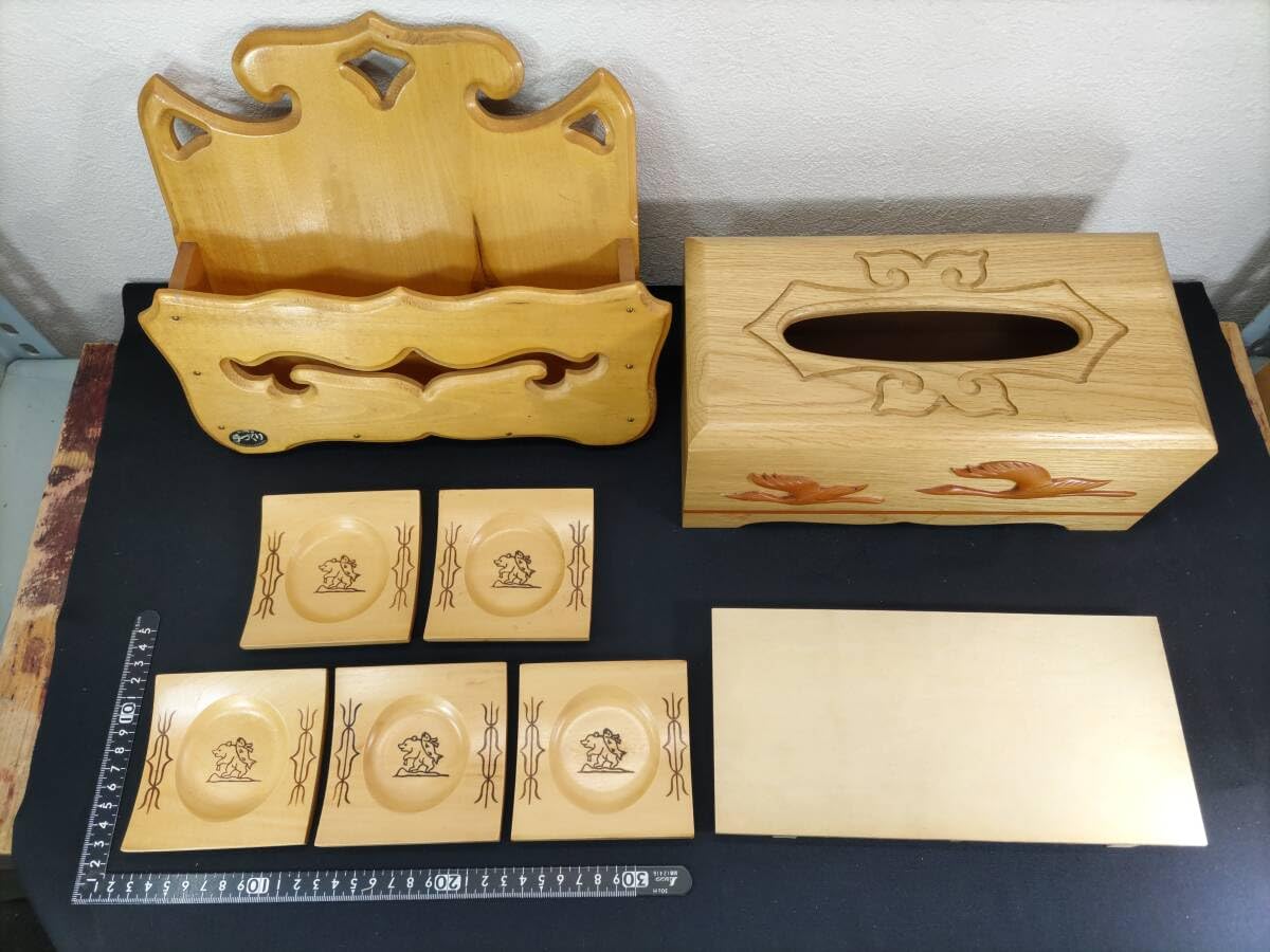 Amazon.co.jp: まとめてアイヌ文様状差しティッシュケースボックス