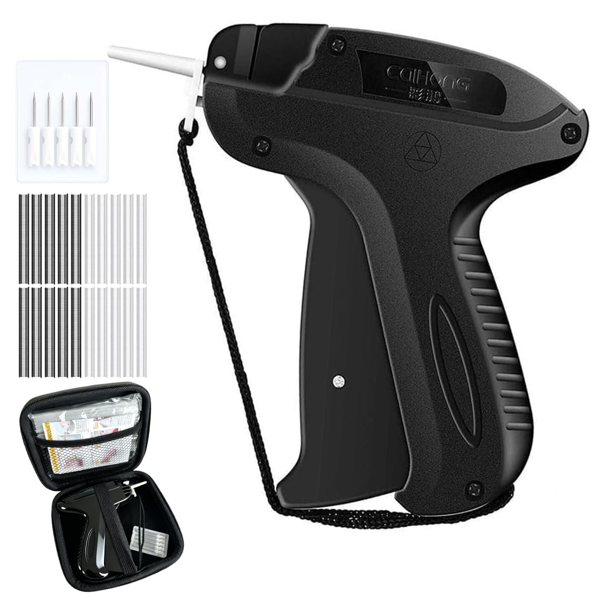 Stitchy Quick Clothing Fixer  Mini Stitch Gun for Clothes  Clothing Stitch Tagging Gun with Case Stitchy Tool with 6 Needles 1500 Black & 1500 White 5mm Micro Fasteners