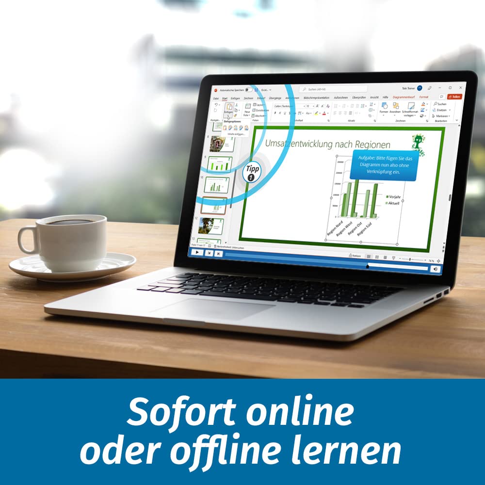 PowerPoint 2021 Training Online-Kurs + DVD 1 Nutzer-Lizenz Einsteiger Auffrischer