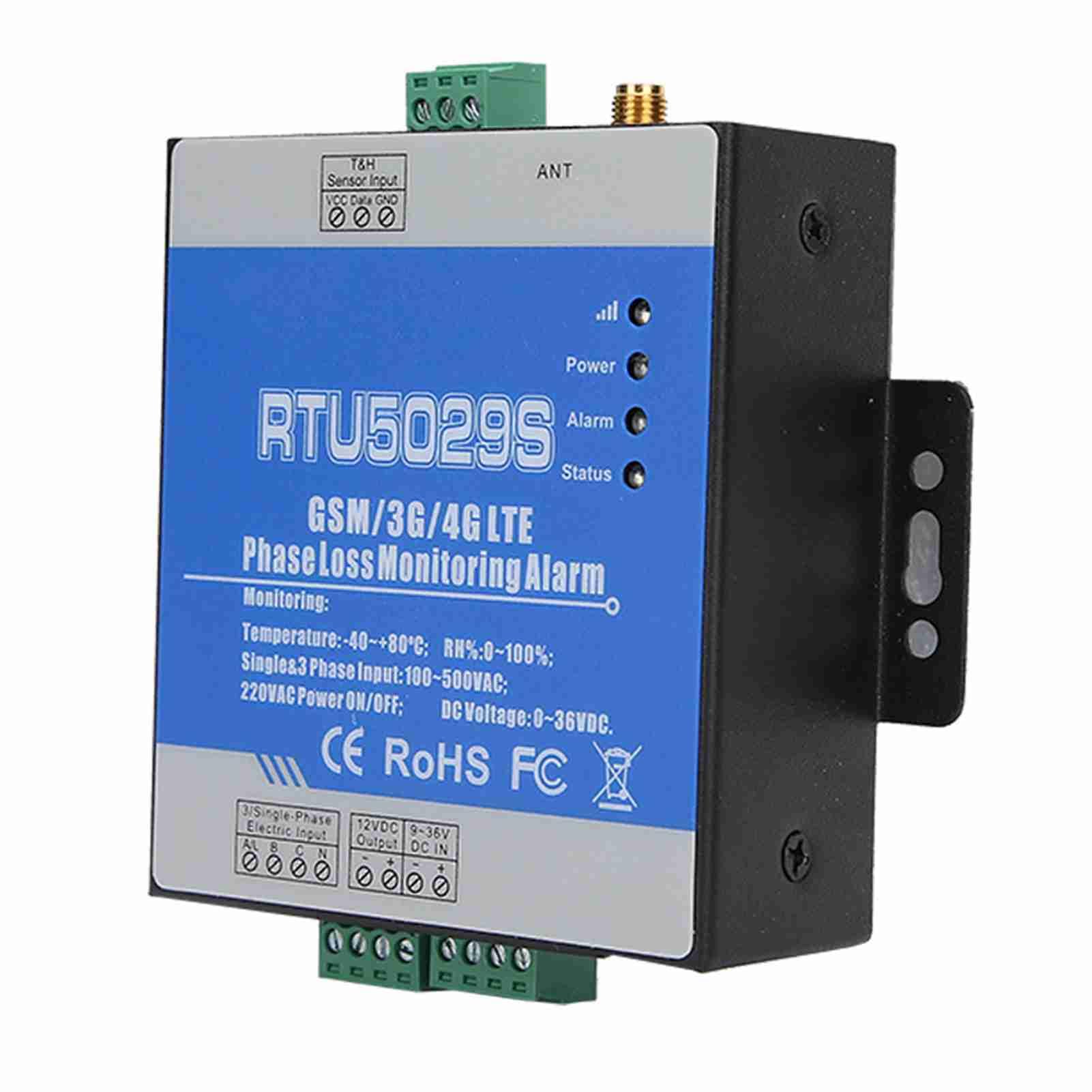 RTU5029 GSM 380 V, Temperatur-Feuchtigkeitsalarm Power RTU5029 3-Phasen-Verlust-Fehlerstatus-Überwachungscontroller 100 240 V