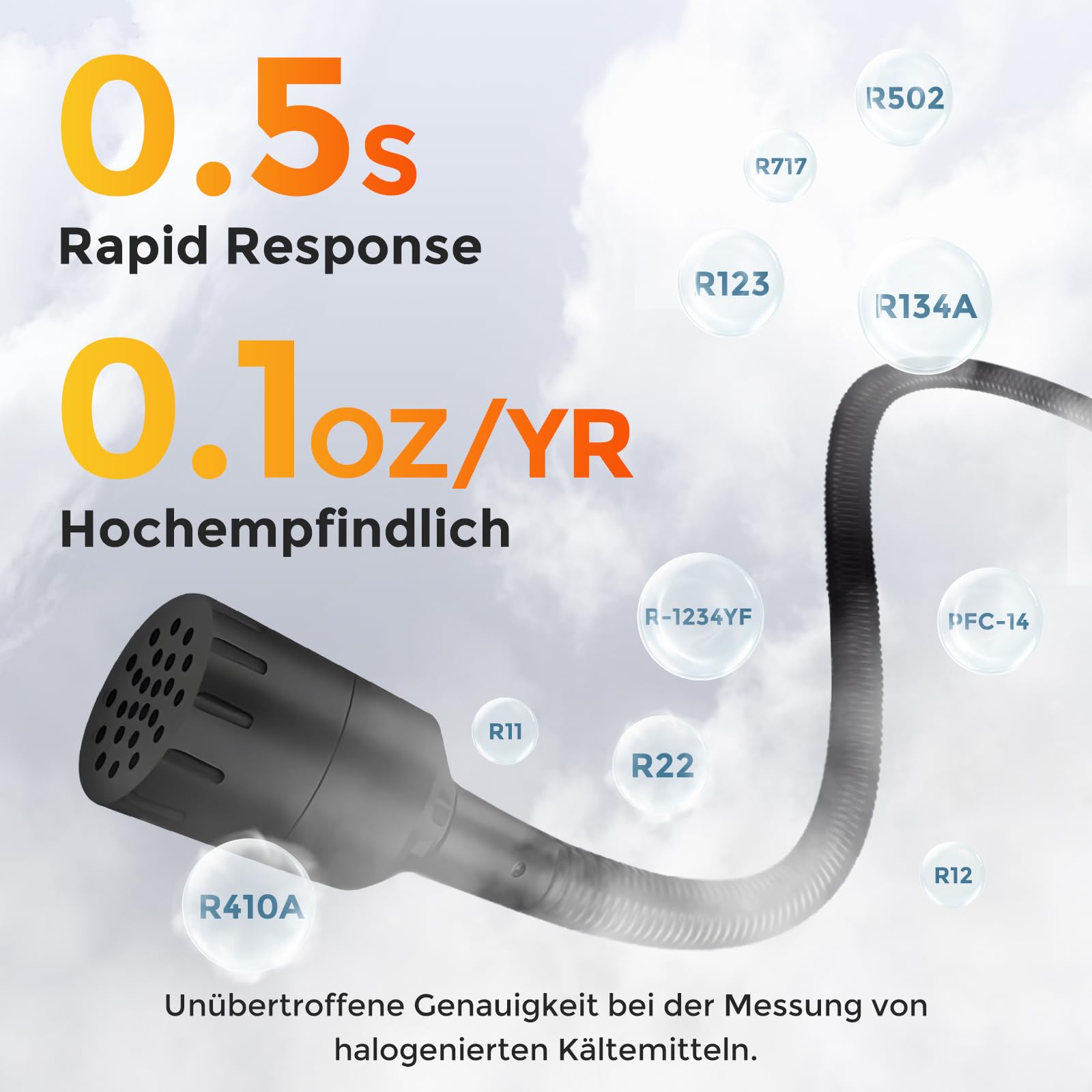 Bonvoisin Kältemittel-Leckdetektor, HVAC-Feon-Leckdetektor mit 3 Alarmtypen