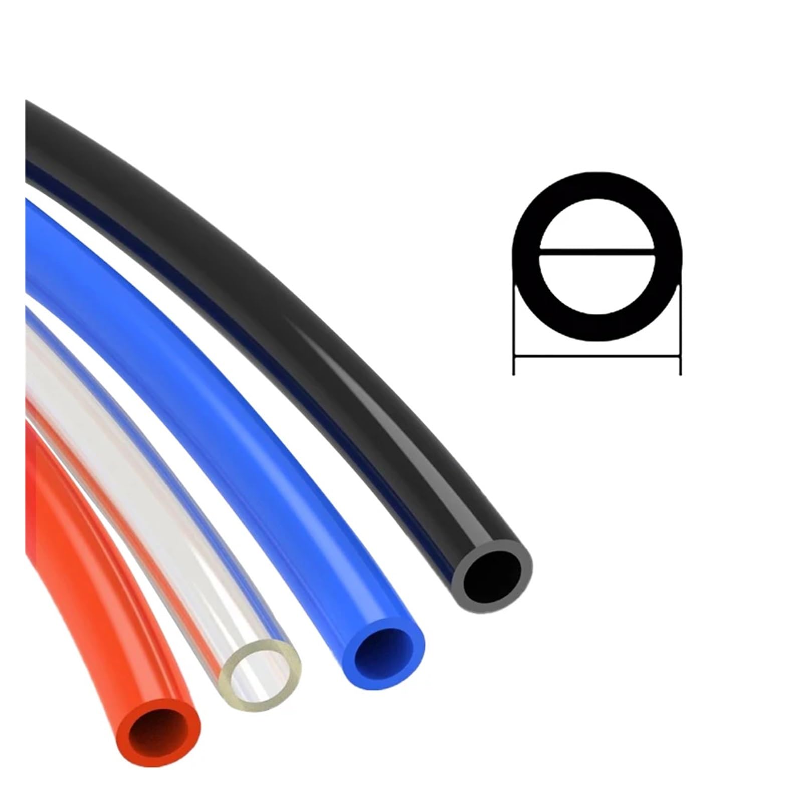Tubo Dell'aria Pneumatico In Poliuretano - Tubi Flessibili E Durevoli for Uso Industriale E Di Giardinaggio (4 Mm, 6 Mm, 8 Mm, 10 Mm, 12 Mm) joyous(Blue 100m,10x6.5mm)