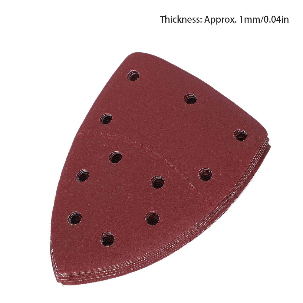 60Pcs Papier De Verre Souris Papier Abrasif à Paume Séparé Feuilles De