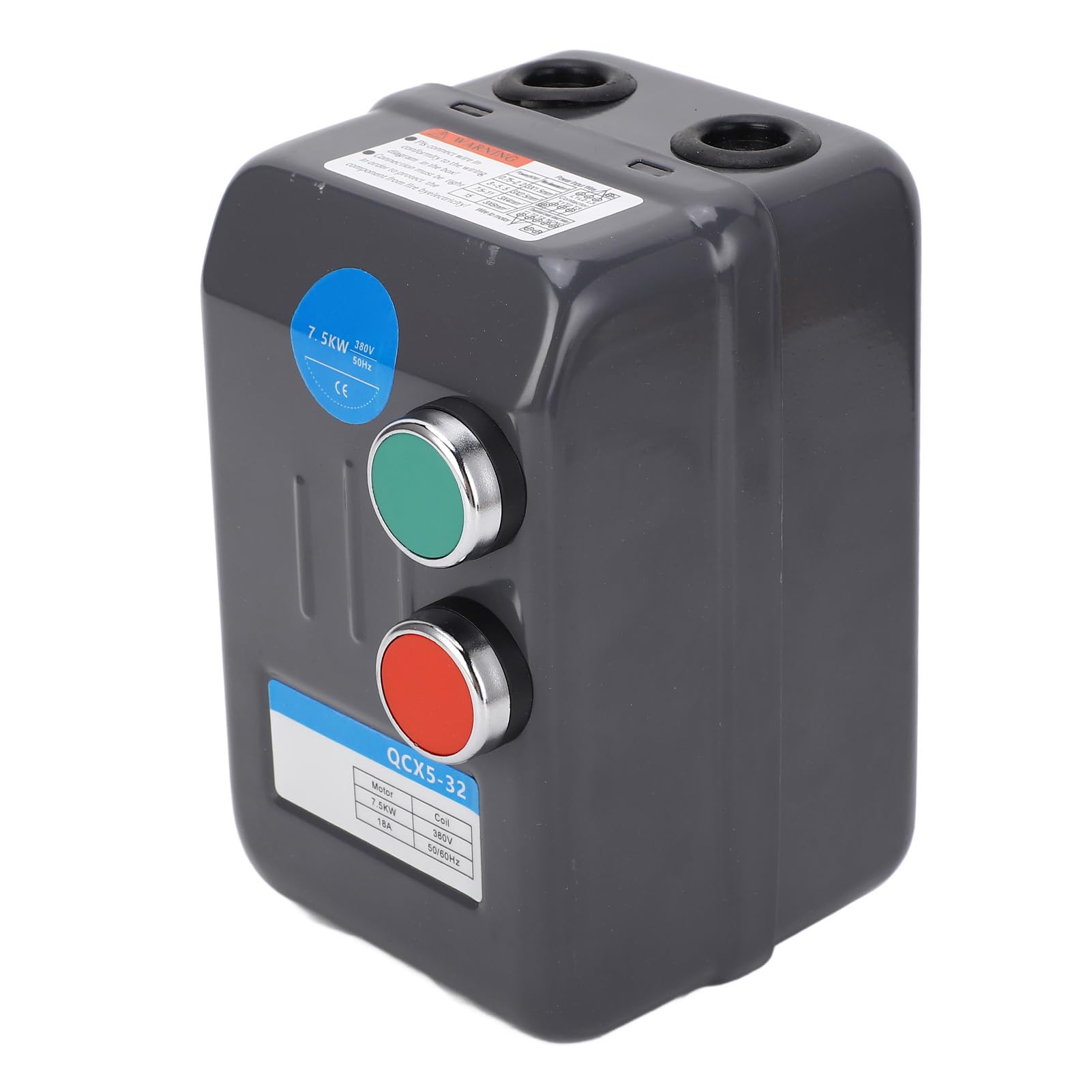 Interruptor de arranque eléctrico magnético del motor 7,5 KW 3 Fase 380 V 14-22 A para compresor de aire, arranque potente con protección contra sobrecarga, uso mundial para compresores y