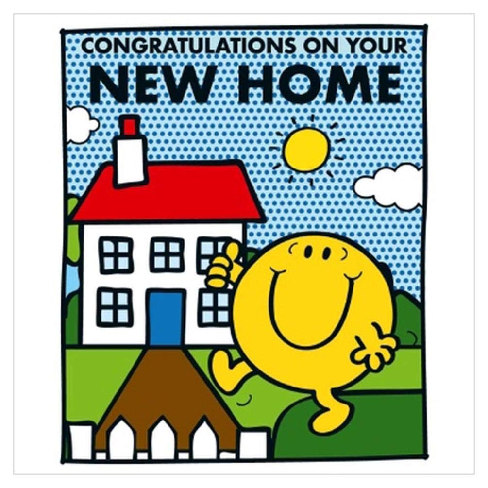 Mr. Men New Home Greeting Card with Mr. Happy On Cover