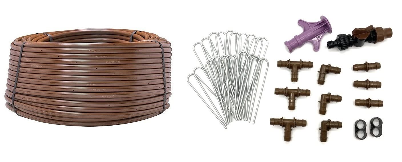 Tubo antigoccia Starter Set 50 metri XFD 33 mm distanza di gocciolamento; 2,3 l/h irrigazione a goccia tubo per irrigazione