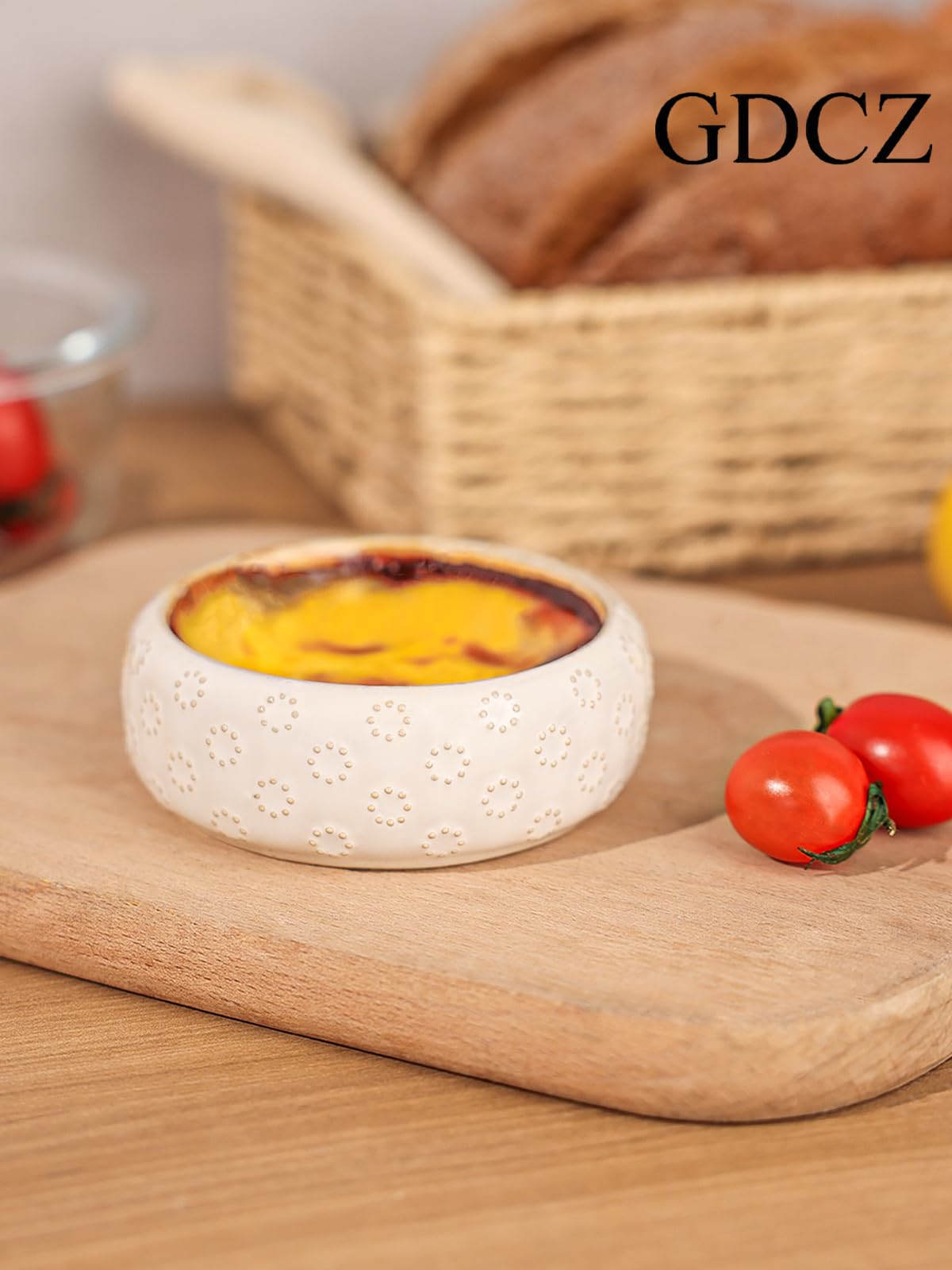 GDCZ Pirottini in ceramica da 121,9 g, ciotola per budino al caramello, set