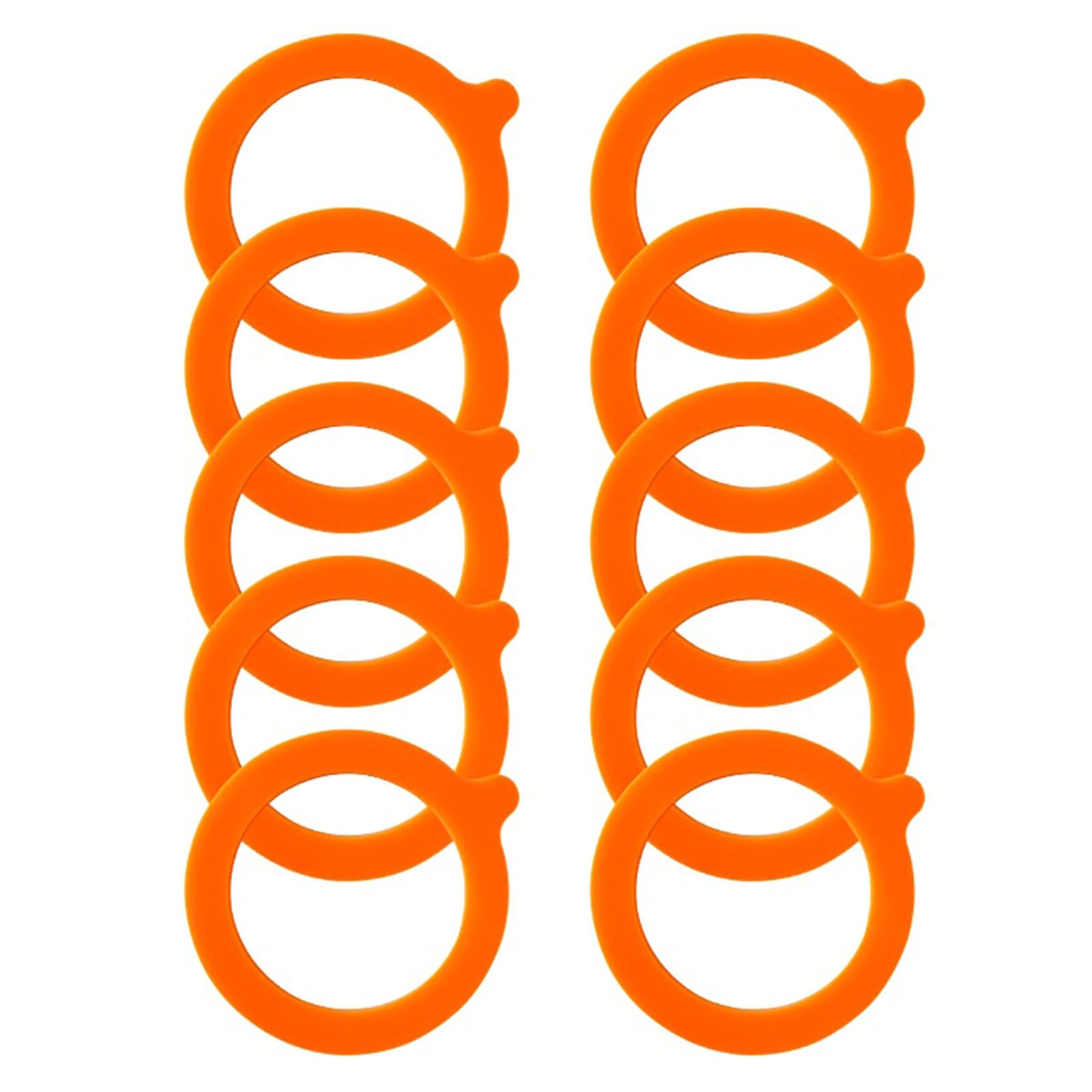 PLCPDM Of 10 Food Grade Silicone Seal for Travel Mugs Safe Silicone Gaskets Rings Jar Leak-Proof Gasket Rings Rubber Jar
