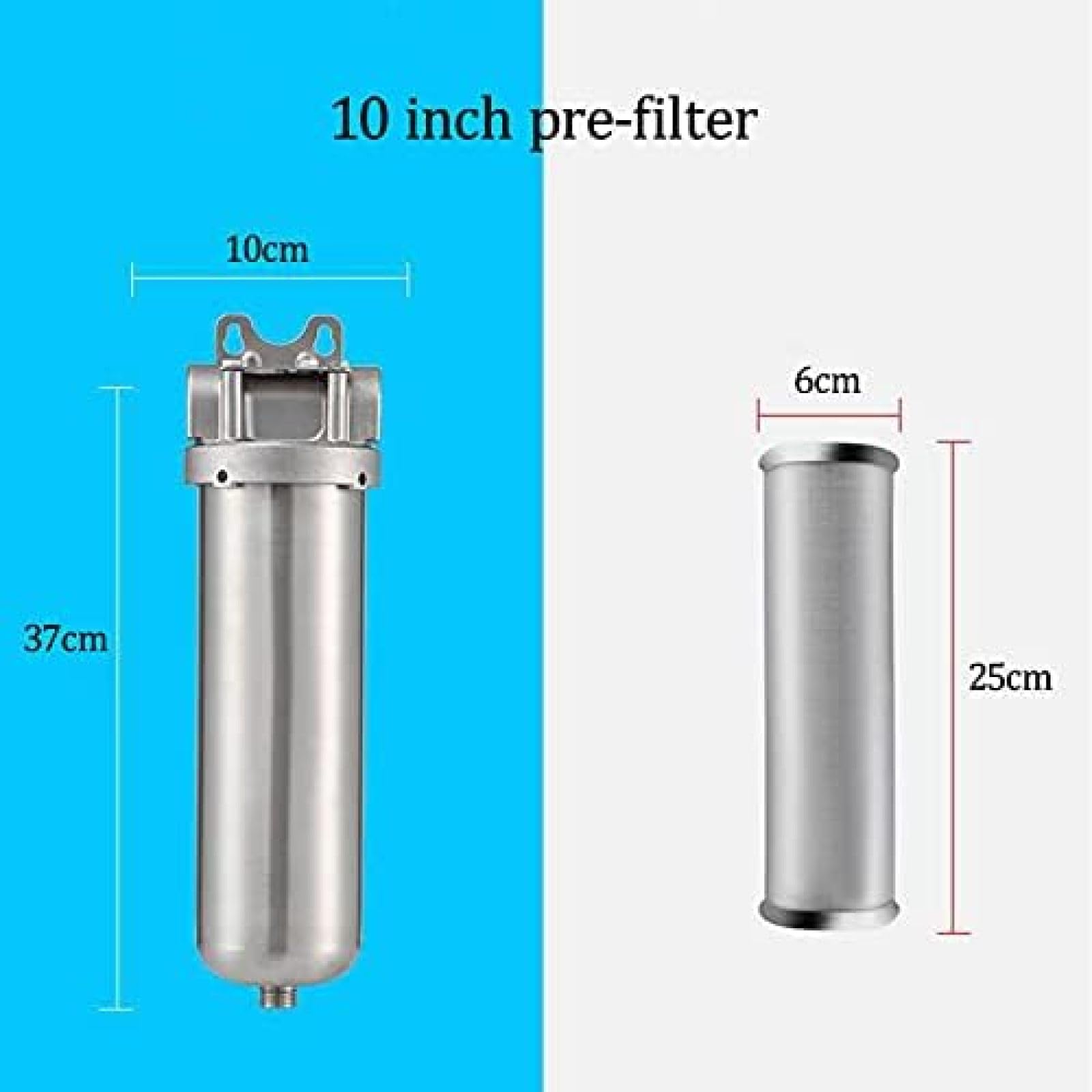 Prefiltrazione Acqua Domestica Filtro Sedimenti Spin Down Riutilizzabile Per Tutta La Casa - Confezione Da 2, SimPure, 40 200 Micron Filtro Riutilizzabile SimPure - Foto 7